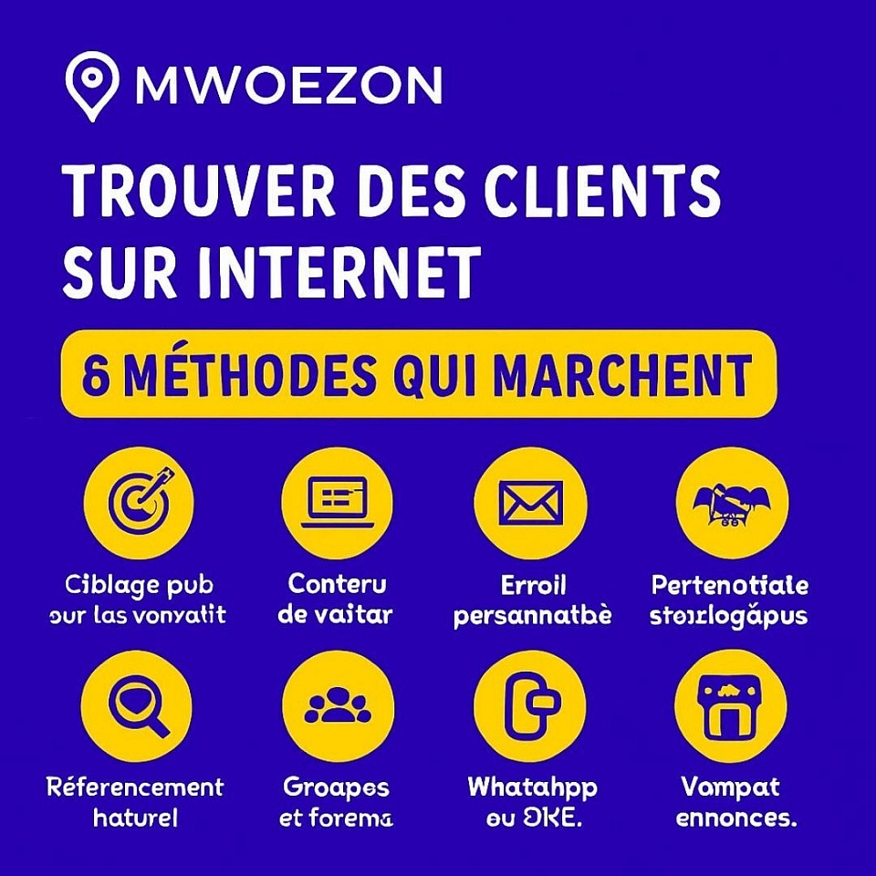 Mwoezon : 8 méthodes pour trouver des clients